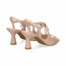 Sandalia Acordonada Piel Rosa  LODI