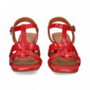 Sandalia Bebe Charol Rojo  LODI