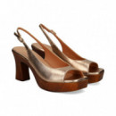 Sandalia Plataforma Bronce  LODI