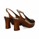 Sandalia Plataforma Bronce  LODI