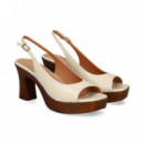 Sandalia Plataforma Charol Hielo  LODI