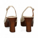 Sandalia Plataforma Charol Hielo  LODI