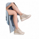 XTI Zapatillas Oro 143776-ORO