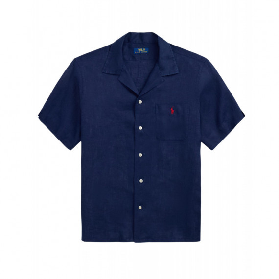 Camisas Camisa de Lino POLO RALPH LAUREN Classic Fit Azul Marino Newport