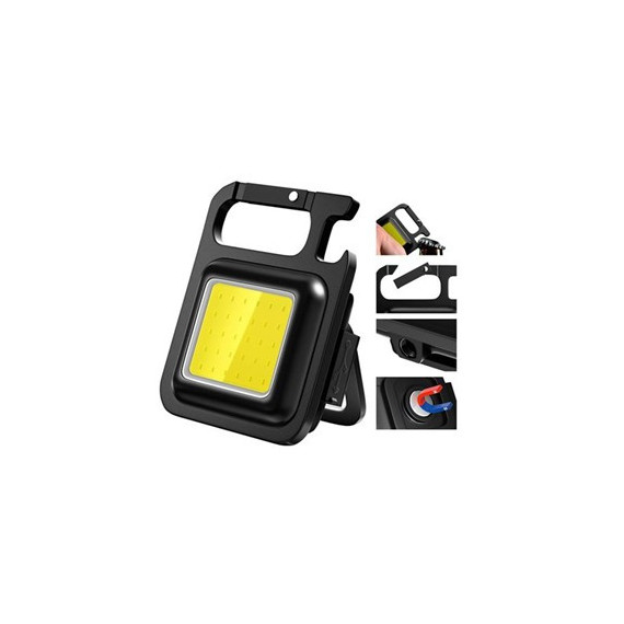 SANDA Linterna Led Recargable con Mosqueton SD-5580