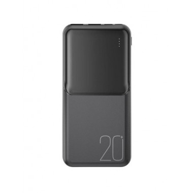 XO Bateria Externa 20000MAH PR252 2XUSB A/tipo C/micro USB Negro