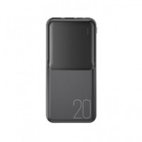 XO Bateria Externa 20000MAH PR252 2XUSB A/tipo C/micro USB Negro