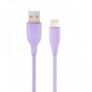 GEMBIRD Cable USB a Lightning 1,5M Violeta Silicona