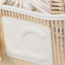 Bolso Pequeño Efecto Rafia Metalizado  LOLA CASADEMUNT