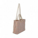 Bolso Efecto Rafia Multicolor  LOLA CASADEMUNT