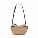 Bolso Half Logo Raffia Astana  DESIGUAL