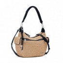 Bolso Half Logo Raffia Astana  DESIGUAL