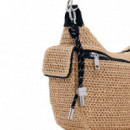 Bolso Half Logo Raffia Astana  DESIGUAL