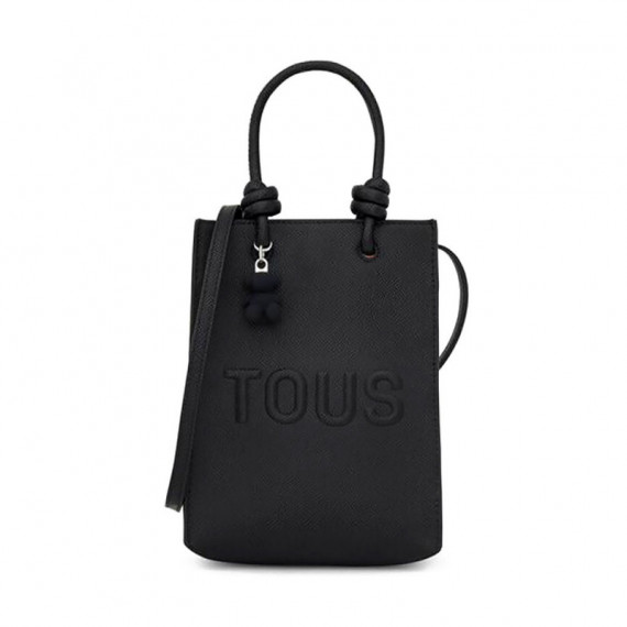 Mini Bolso Pop Negro con Charm de Oso Tous  TOUS BAGS