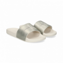 Slide CALVIN KLEIN Pearl Blanco Crema-plata