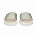 Slide CALVIN KLEIN Pearl Blanco Crema-plata