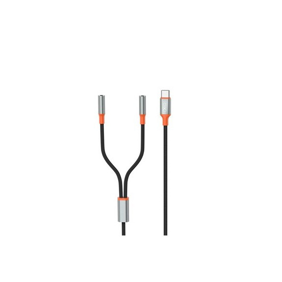 XO Cable Adaptador Tipo C a 2XMINI Jack 3.5MM NB-R269B
