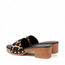 Zueco Plataforma Efecto Madera  LOLA CASADEMUNT