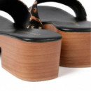 Zueco Plataforma Efecto Madera  LOLA CASADEMUNT