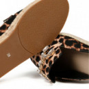 Alpargata Plana Animal Print Detalle Strass  LOLA CASADEMUNT