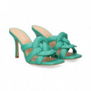 Sandalia Tubulares Cruzados Menta  COACH