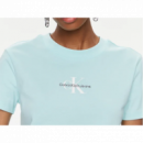 Camiseta CALVIN KLEIN Monologo Celeste