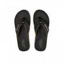 Padded Comfort Hilfiger B Sandal Black  TOMMY HILFIGER