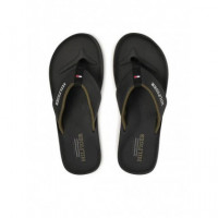 Padded Comfort Hilfiger B Sandal Black  TOMMY HILFIGER
