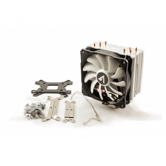 Abysm Snow Iv Procesador Enfriador 12 Cm Negro, Blanco  ABYSM GAMING