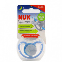 Chupete Silicona Nuk Space Nigth 18-36 M 1 Unida  ROCHE DIAGNOSTICS