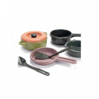 Set Juguete Olla, Sartén, Cazo y Utensilios Cocina Plastico Reciclado  DANTOY
