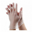 Talla M Guantes de Vinilo Transp. S/polvo 4,5 G. (10 Estuches)  SANTEX