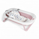 Bañera Plegable Bebé Flex Rosa + Cojín  INNOVACIONES MS