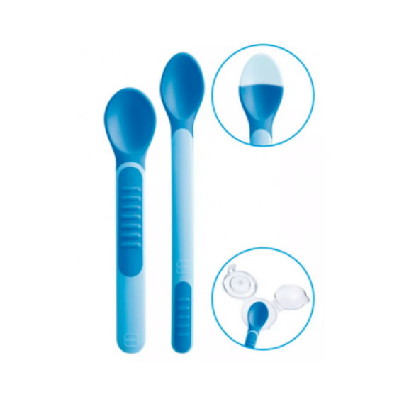 MAM Cuchara con Puntas Sensitive Azul