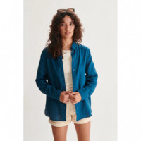 Blusas y Camisas Sobrecamisa 24COLOURS 30399 Petróleo