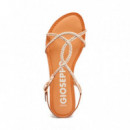 Sandalias Blancas de Tiras Finas Trenzadas para Mujer Nioaque  GIOSEPPO