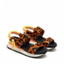 Sandalias Deportivas Piel Leopardo Leverett  GIOSEPPO