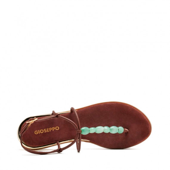 Sandalias Griegas Abalorios Piel Millville  GIOSEPPO