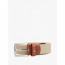 Cinturón Texturizado con Hebilla Cuadrada Horseradish  TOMMY HILFIGER