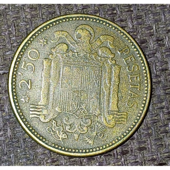 Moneda 2,5 pesetas Franco 1953