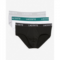 3PACK Slip LACOSTE Negro-gris-blanco