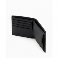 Cartera Tipo Libro en Material Resistente Black AF12133  ARMANI EXCHANGE