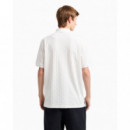 Polo de Corte Regular con Logotipo Tono sobre Tono por Todas Partes Off White AF10337  ARMANI EXCHANGE