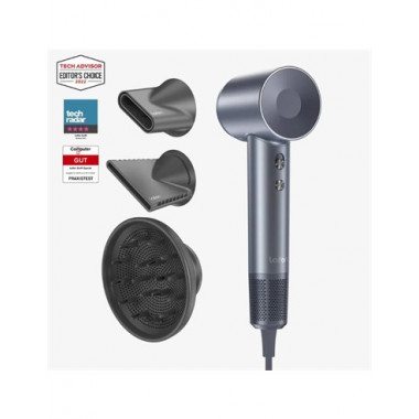 LAIFEN Secador de Pelo Swift Special Azul Plata con Ionizador 1600W Cable 1.8MTRS con Funda y Difus