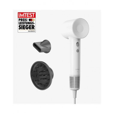 LAIFEN Secador de Pelo Se 2NOZZLES con Difusor Blanco Mate 1500W Cable 1.8MTRS 220-240V