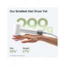 LAIFEN Secador de Pelo Mini Blanco Artic con Ionizador 1100W,1.8MTRS con Funda de Viaje