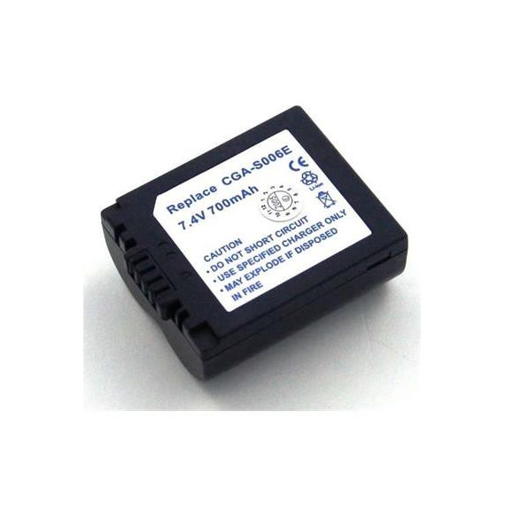 FERSAY Bateria para Panasonic CGA-S006 7.4V 750MAH  E-PL306