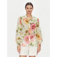 Camisas Ls Clara Button Up Top  GUESS