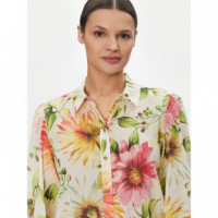Camisas Ls Clara Button Up Top  GUESS