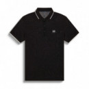 Polo Regular Fit con Parche de Logotipo Tejido  ANTONY MORATO